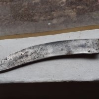 Страхотен стар голям кован нож каракулак, снимка 2 - Антикварни и старинни предмети - 39129644