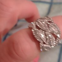Искрящ пръстен стил Винтидж, снимка 1 - Пръстени - 38607580
