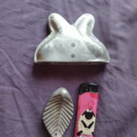 Стари форми за сладки  зайчета и листо, снимка 1 - Антикварни и старинни предмети - 40008065