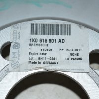2бр.Оригинални задни спирачни дискове и накладки за Фолксваген,Ауди Шкода 282мм, снимка 2 - Части - 28299952