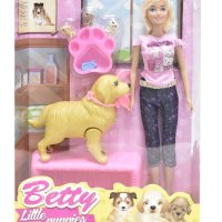 Играчка кукла с куче и 3 кученца, снимка 2 - Кукли - 43295231