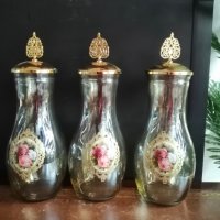 Тройка декоративни буркани , снимка 3 - Аксесоари за кухня - 38256938