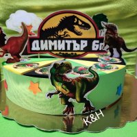 Картонена торта Динозаври , снимка 1 - Други - 37277970