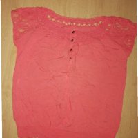 Дамска официална блуза с дантела, снимка 1 - Тениски - 32347014