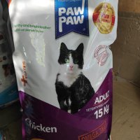 PAW PAW - ADULT CAT FOOD Chicken- 7 кг. и 15 кг., снимка 1 - За котки - 33678638