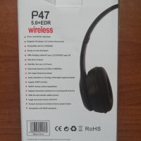 Безжични Bluetooth слушалки P47 Wireless , снимка 4 - Bluetooth слушалки - 43763982