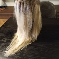 Нова перука естествен косъм 60% и 40% синтетика , снимка 1 - Аксесоари за коса - 43834537