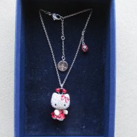 Колие Swarovski Crystal Hello Kitty, снимка 2 - Колиета, медальони, синджири - 27754476