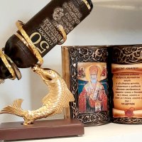 Подаръци за Никулден със златна риба и икона Св. Николай, снимка 8 - Подаръци за юбилей - 43044681