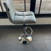 Бар стол Largo gray хром + безплатна доставка и гаранция, снимка 2 - Столове - 43157871