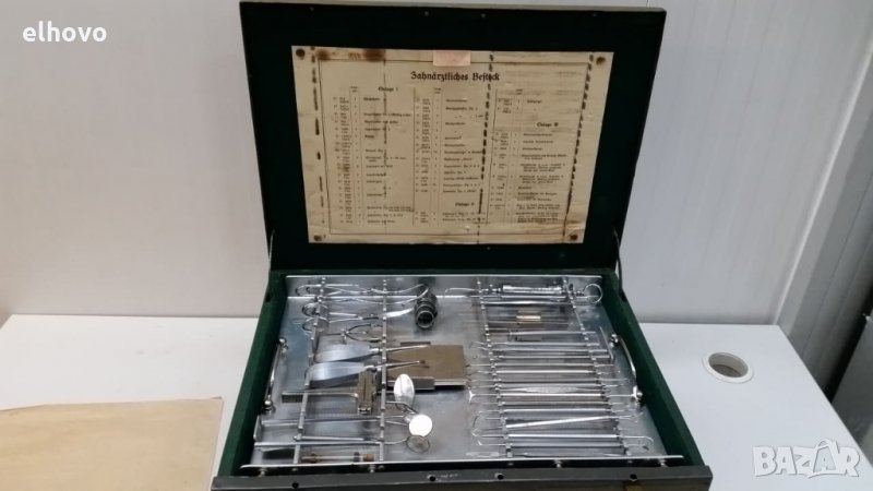 Оригинален немски зъболекарски комплект от втората световна война, снимка 1