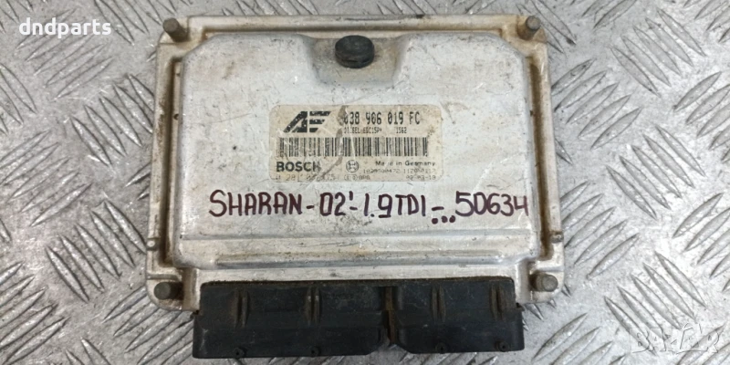 Компютър VW Sharan 1.9TDI 2002г. 038906019FC, снимка 1