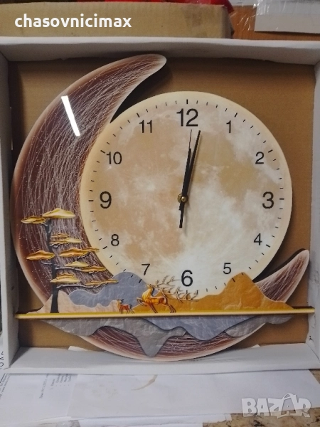 Стенен часовник-луна43, снимка 1