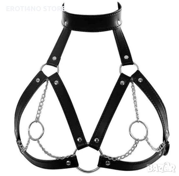 Кожени БДСМ колани за гърди харнес, снимка 1