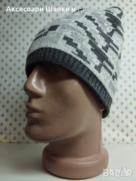 Мъжка плетена шапка - дпш22, снимка 1