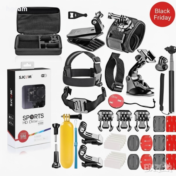 Екшън камера SJ5000 Wi-Fi Full HD 1080P + Подарък Аксесоари, снимка 1