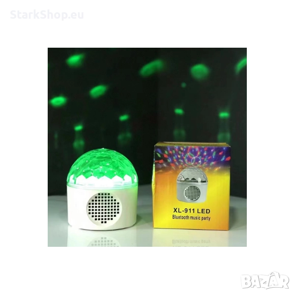 Преносима LED нощна диско лампа с Bluetooth колонка XL-911, снимка 1
