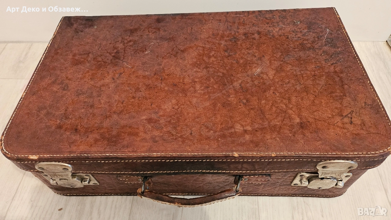 Старо кожено куфарче, снимка 1