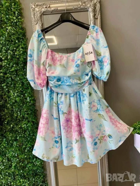 къса флорална рокля , снимка 1