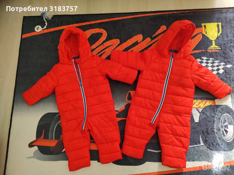 Червен ескимос Лупилу Lupilu Lidl 62, 3 м Тъмно син бебе 6-9 м , снимка 1