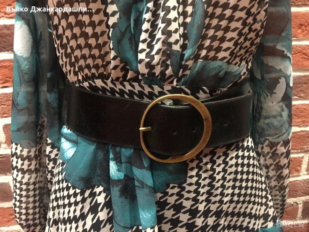 Колан естествена кожа Depeche, дължина 100 см., снимка 1