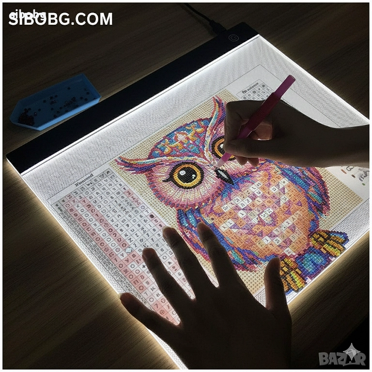 Светеща подложка за диамантени гоблени    23506, снимка 1