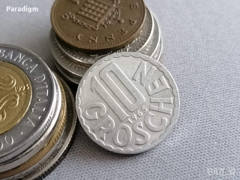 Mонета - Австрия - 10 гроша | 1965г., снимка 1