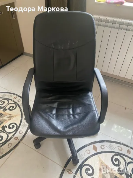 Кожен стол за бюро, снимка 1