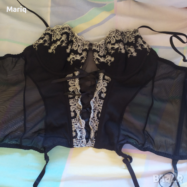 Секси дамско бельо корсет черен цвят , снимка 1