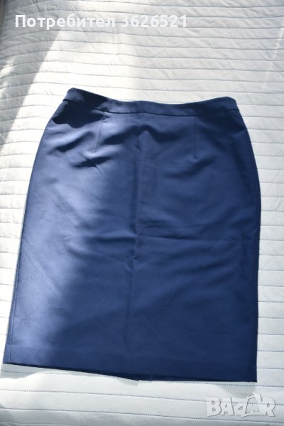 Елегантна тъмно синя права пола Esmara, размер 44, снимка 1