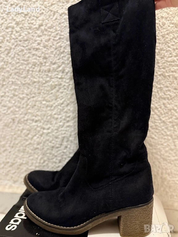 Високи ботуши велур , снимка 1