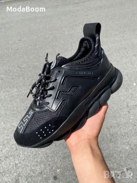 Versace черни мъжки маратонки , снимка 1