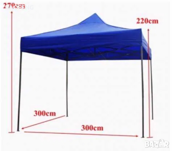 НОВИ ПРОМО! Сгъваема Шатра Хармоника лукс Голяма Нови 4 цвята 3 размера Различни 2024Г UV защита, снимка 1