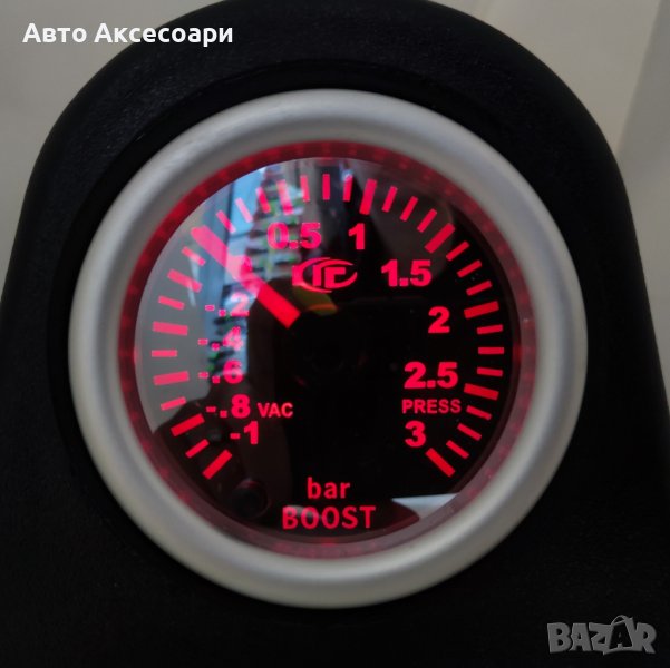 BOOST METER / БУУСТ МЕТЪР ИЗМЕРВАТЕЛЕН УРЕД 8 ЦВЯТА ПОДСВЕТКА, снимка 1