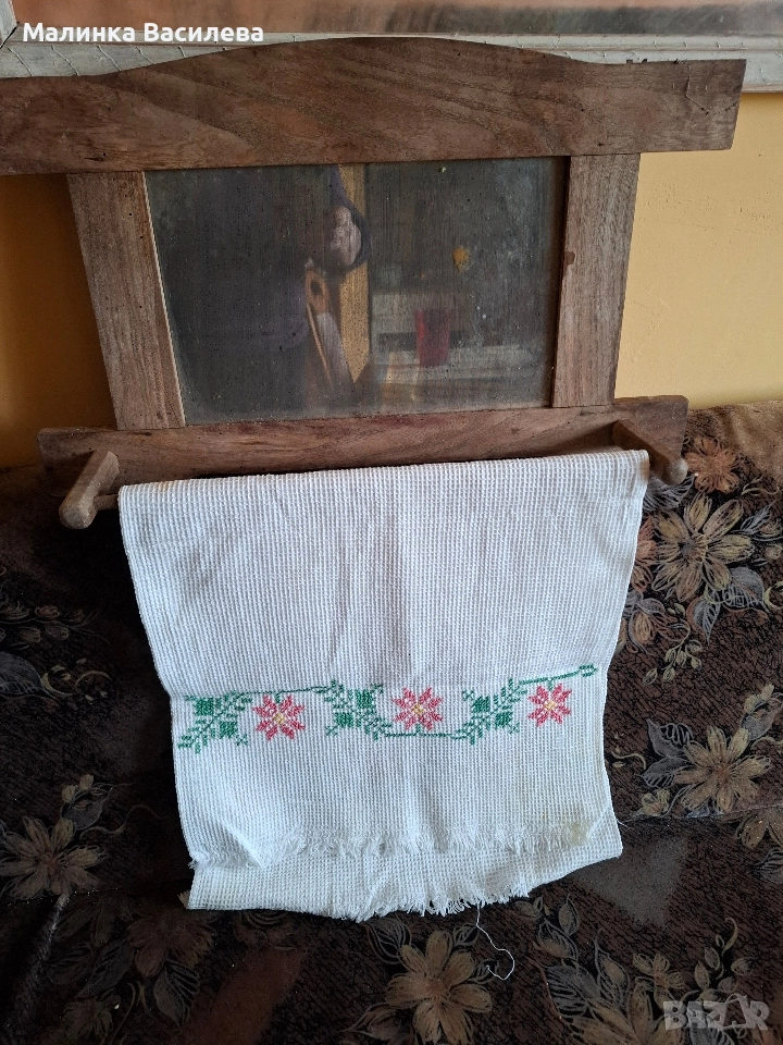 дървен пешкирник , снимка 1