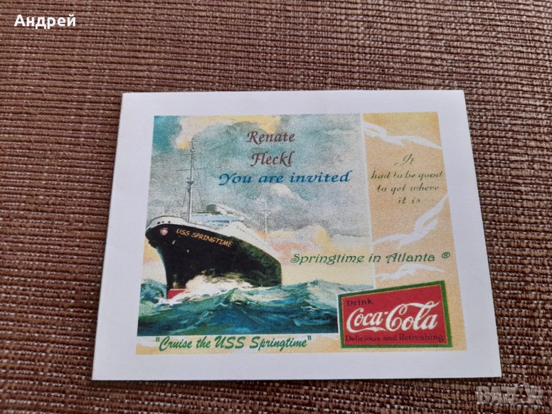 Картичка Кока Кола,Coca Cola #2, снимка 1