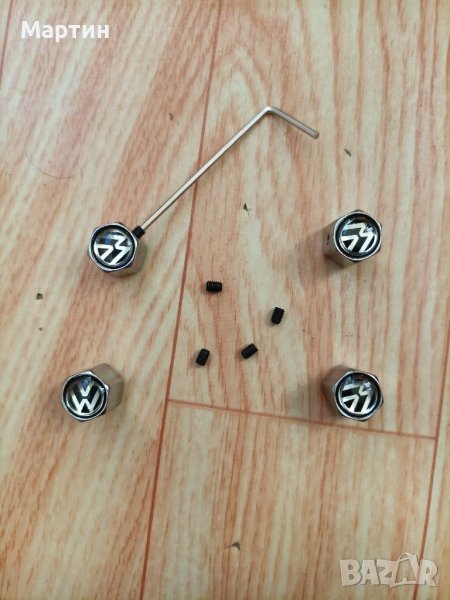 Метални капачки за вентили за автомобили с марката Volkswagen ( Фолксваген )  , снимка 1