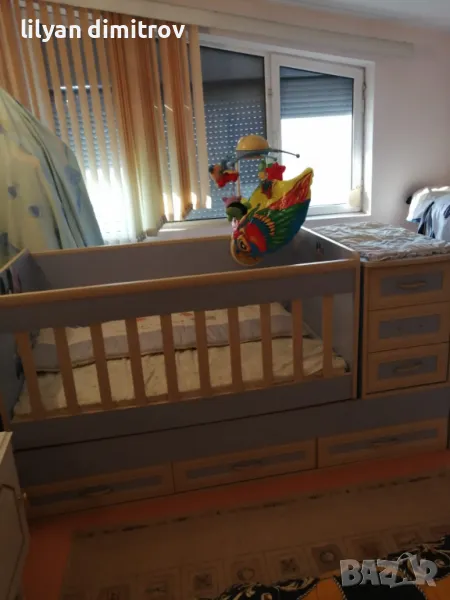 Детска кошара с чекмеджета , снимка 1