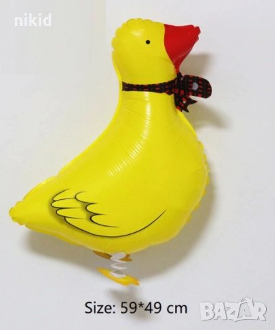 Пате Патица Гъска с крака парти фолио фолиев балон хелий или въздух, снимка 1