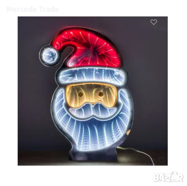 Декоративна коледна светеща LED фигура Дядо Коледа, снимка 1