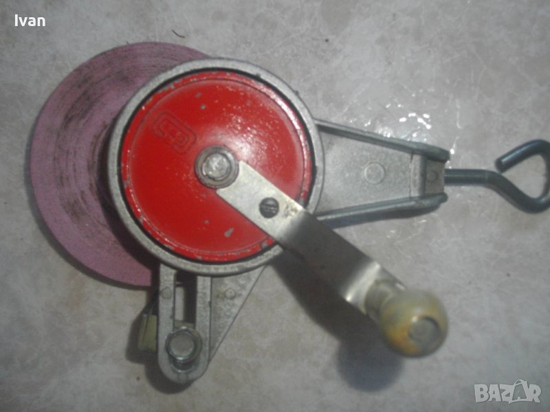 СССР/Руски Старо Соц Качество-Ръчен Шмиргел-Като Нов-Камък Мека Зърненост ф100 мм-Отличен-Захват40мм, снимка 1