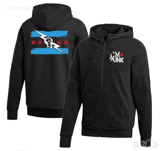 НОВО 2024! Горнище с цип / zip hoodie CM PUNK WWE! Или поръчай с ТВОЯ идея!, снимка 1