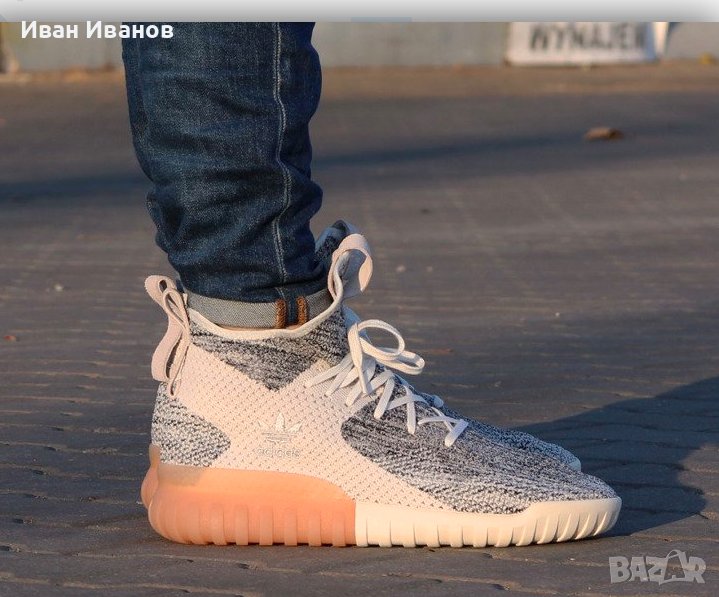 Маратонки ADIDAS TUBULAR X PRIMEKNIT "CRYSTAL WHITE  номер 45 -45,5, снимка 1