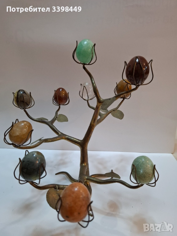 Декоративно дърво от нефрит или друг полускъпоценен, снимка 1