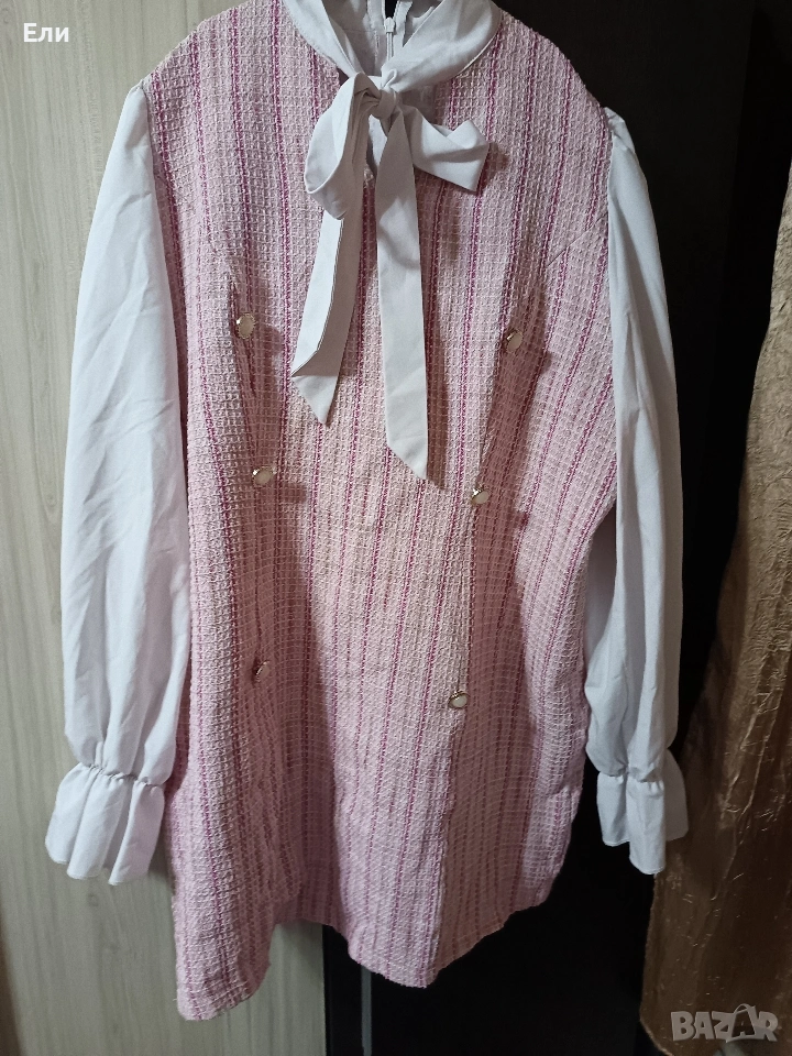 Дамска карирана рокля 2ХЛ , снимка 1