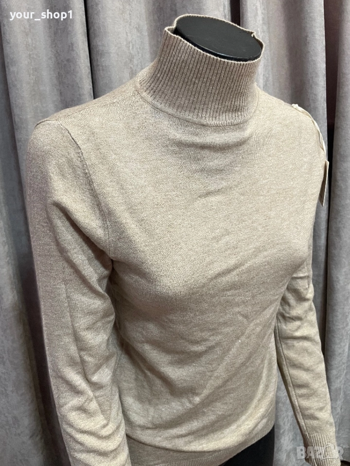 Поло 3 цвята бяло черно бежово блуза , снимка 1