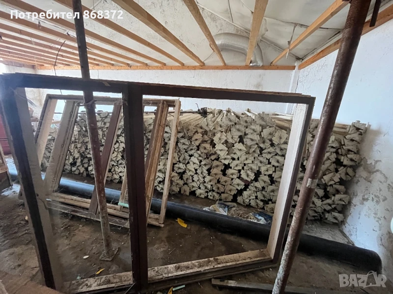 Стари прозорци, дървена дограма, снимка 1