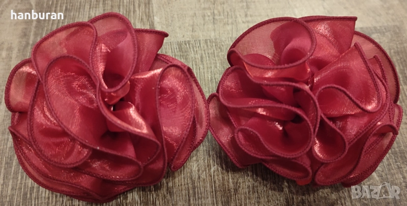 Червени кордели за коса, снимка 1