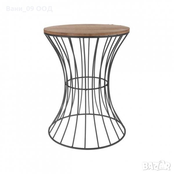 Деко масичка-дърво и метал, снимка 1