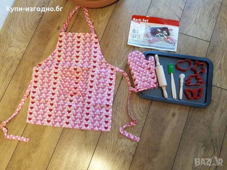 Детски комплекти за правене на сладки или торта от 10 части в два цвята, снимка 1